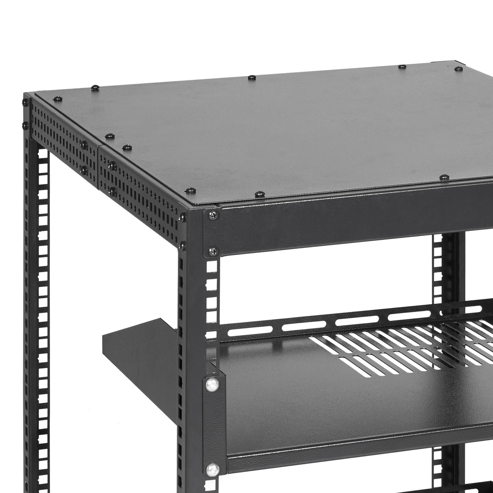 12u Open Frame Server Rack Adjustable Depth Network Av Equipment_voghion.com